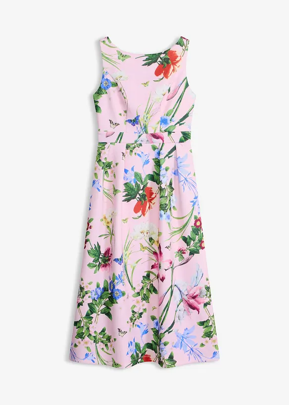 Midikleid in rosa von vorne - bonprix