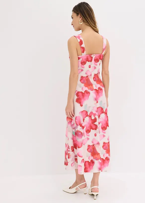 Trägerkleid in weiß von hinten (Totalaufnahme) - bonprix