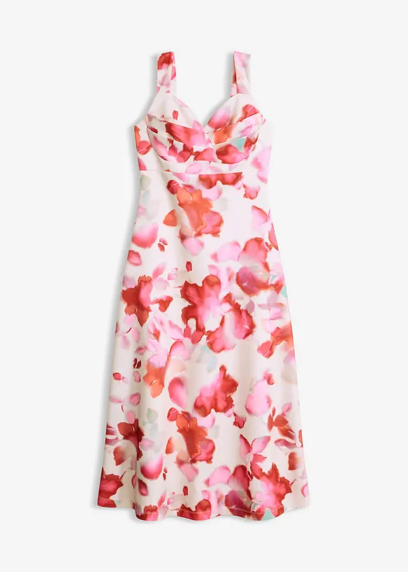 Trägerkleid in weiß von vorne - bonprix