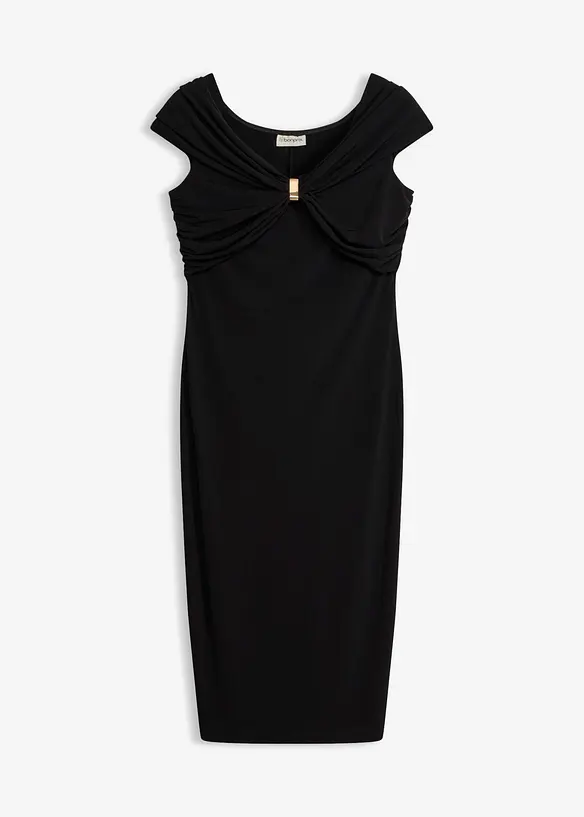 Minikleid in schwarz von vorne - bonprix Minikleid in schwarz von vorne - bonprix