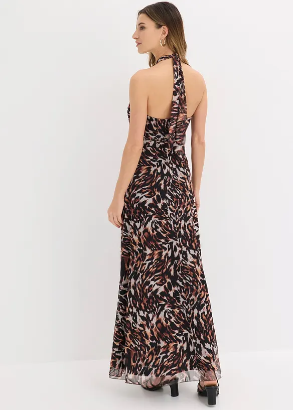 Maxikleid in schwarz von hinten (Totalaufnahme) - bonprix