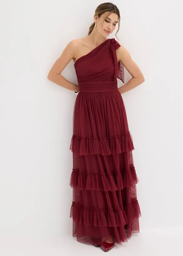 Abendkleid in rot von vorne (Totalaufnahme) - bonprix Abendkleid in rot von vorne (Totalaufnahme) - bonprix