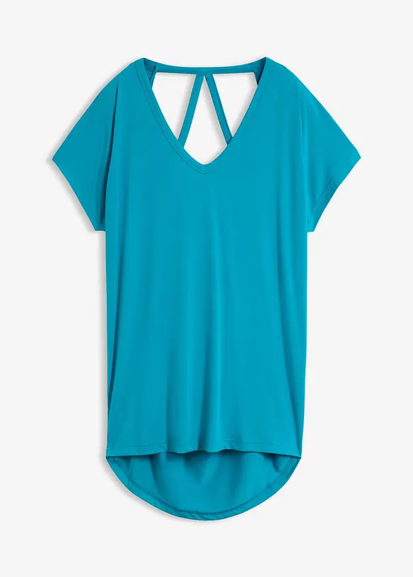Shirt aus softer Visksose in blau von vorne - bonprix Shirt aus softer Visksose in blau von vorne - bonprix