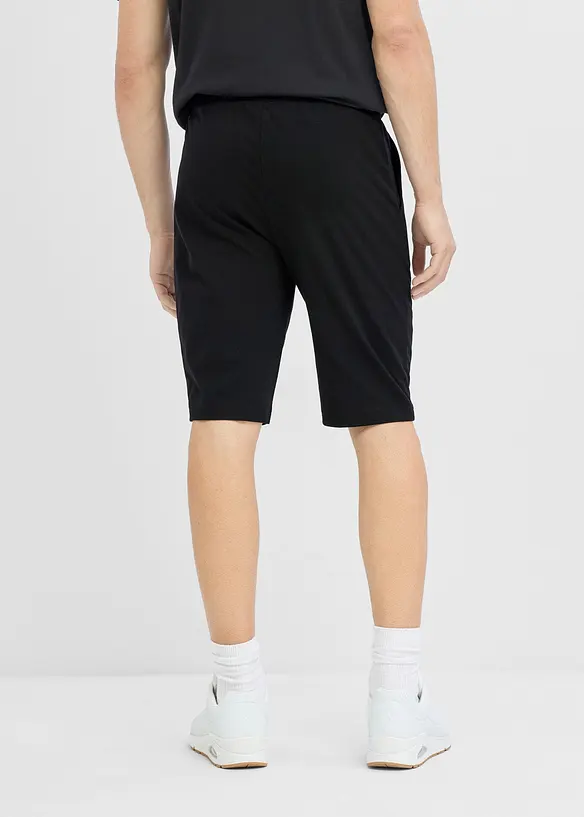 Jersey-Shorts (2er Pack) in petrol von hinten - bonprix