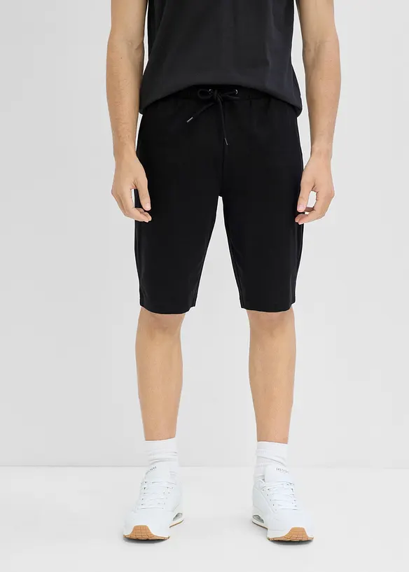 Jersey-Shorts (2er Pack) in petrol von vorne - bonprix