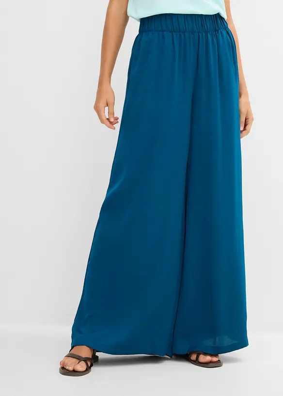 Palazzo-Hose in petrol von vorne - bonprix Palazzo-Hose in petrol von vorne - bonprix