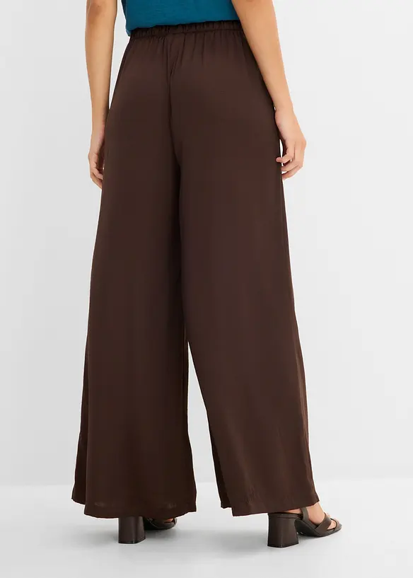 Palazzo-Hose in braun von hinten - bonprix Palazzo-Hose in braun von hinten - bonprix