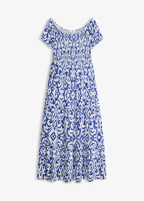 Maxikleid aus Viskose-Mix in blau von vorne - bonprix Maxikleid aus Viskose-Mix in blau von vorne - bonprix