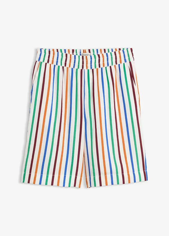 Bermuda aus Viskose-Mix in weiß von vorne - bonprix Bermuda aus Viskose-Mix in weiß von vorne - bonprix