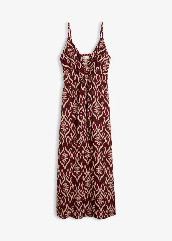 Maxikleid aus fließender Viskose in rot von vorne - bonprix Maxikleid aus fließender Viskose in rot von vorne - bonprix