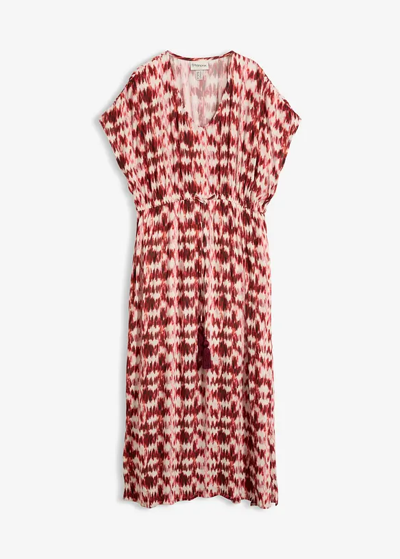 Maxikleid aus strukturierter Viskose in weiß von vorne - bonprix Maxikleid aus strukturierter Viskose in weiß von vorne - bonprix