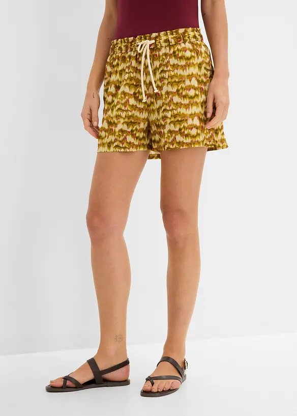 Shorts aus reiner Bio-Baumwolle in weiß von vorne - bonprix Shorts aus reiner Bio-Baumwolle in weiß von vorne - bonprix