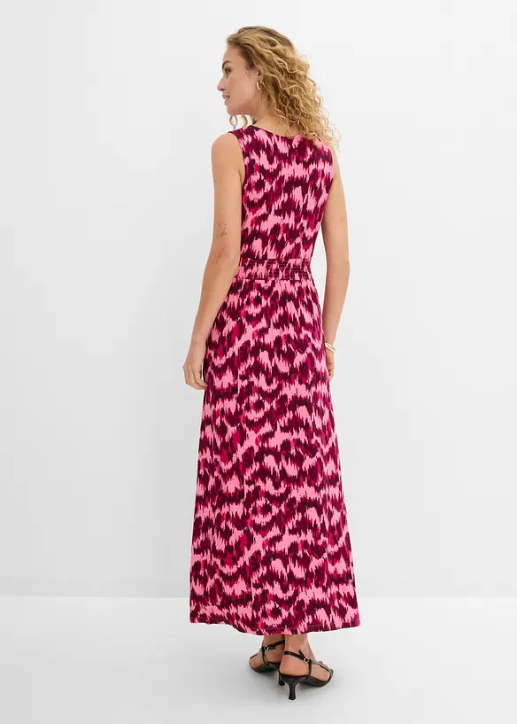 Maxikleid aus softem Viskose-Mix in pink von hinten (Totalaufnahme) - bonprix Maxikleid aus softem Viskose-Mix in pink von hinten (Totalaufnahme) - bonprix