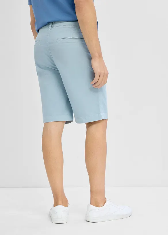 Stretch-Shorts in Regular Fit in blau von hinten - bonprix