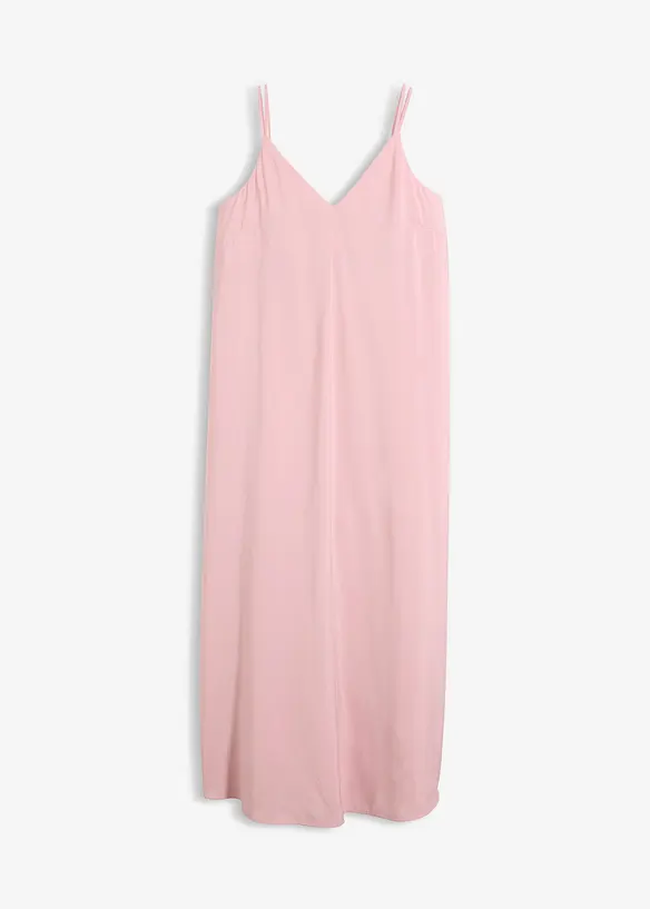 Midikleid mit verstellbaren Trägern aus Viskose-Mix in rosa von vorne - bonprix Midikleid mit verstellbaren Trägern aus Viskose-Mix in rosa von vorne - bonprix