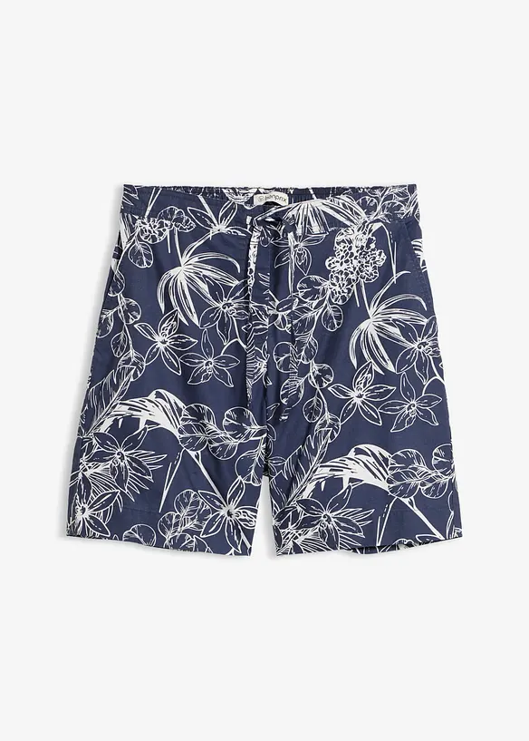 Shorts aus reiner Baumwolle in blau von vorne - bonprix Shorts aus reiner Baumwolle in blau von vorne - bonprix