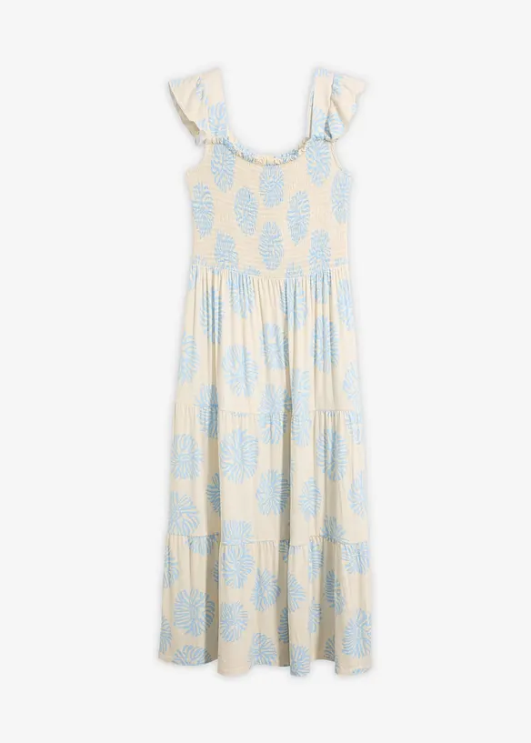 Jerseykleid aus softem Viskose-Mix in weiß von vorne - bonprix Jerseykleid aus softem Viskose-Mix in weiß von vorne - bonprix
