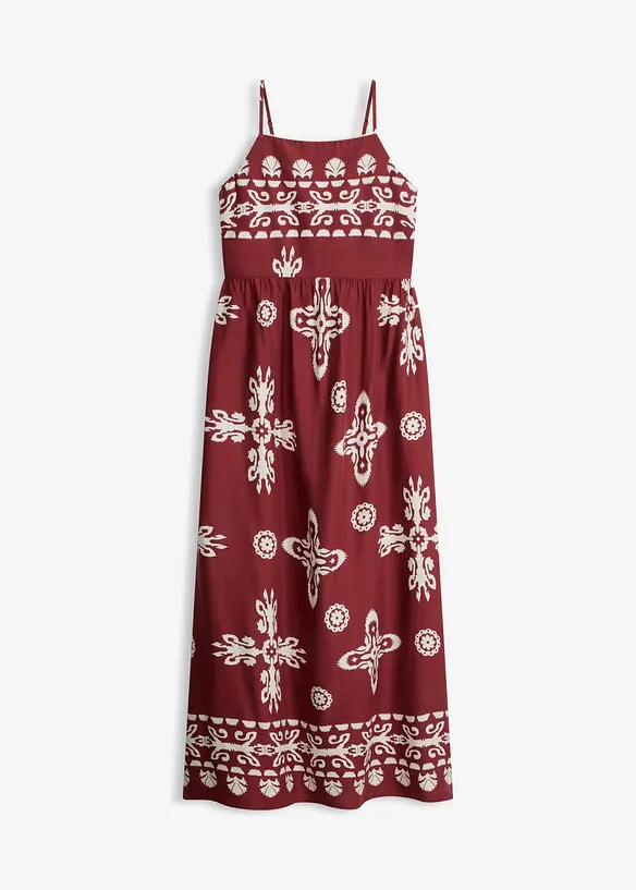Trägerkleid aus fließender Viskose in rot von vorne - bonprix Trägerkleid aus fließender Viskose in rot von vorne - bonprix