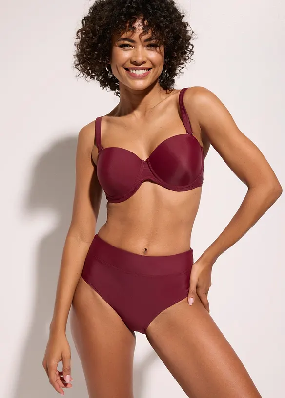 Balconette-Bikini schnelltrocknend (2-tlg.Set) in rot von vorne (Totalaufnahme) - bonprix