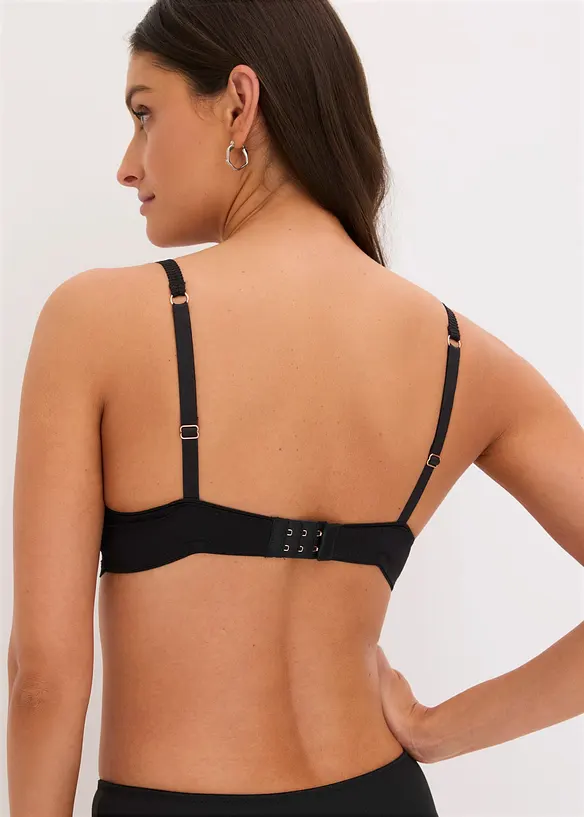 BH mit feiner Spitze (2er Pack) in schwarz von hinten (im Anschnitt) - bonprix