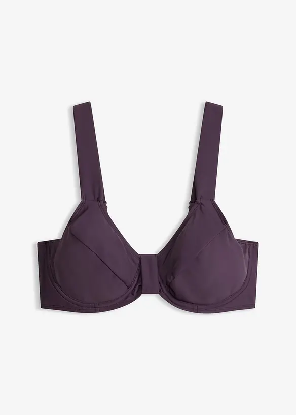 Minimizer-Bikinioberteil in lila von vorne - bonprix