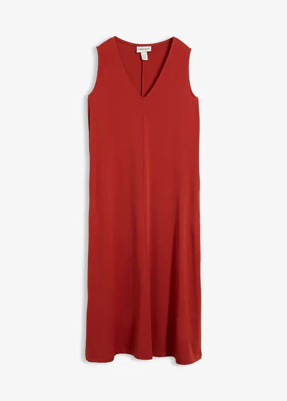 Midikleid in A-Linie in braun von vorne - bonprix Midikleid in A-Linie in braun von vorne - bonprix