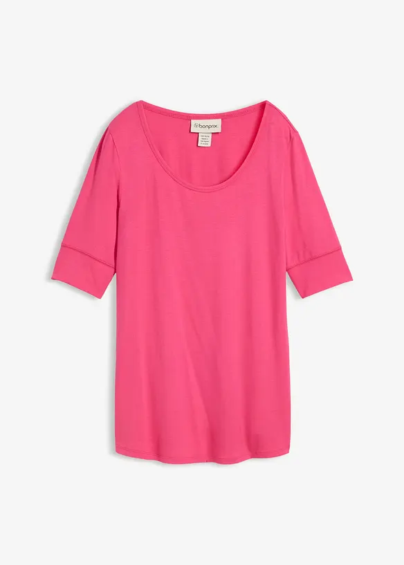 Shirt aus softem Viskose-Mix in pink von vorne - bonprix Shirt aus softem Viskose-Mix in pink von vorne - bonprix