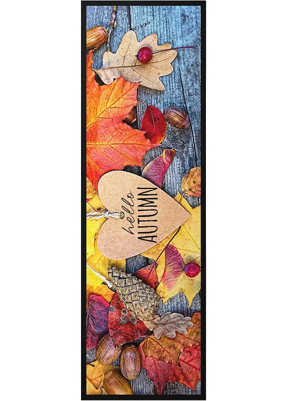 Waschbare Fußmatte mit herbstlichem Motiv in bunt - bonprix