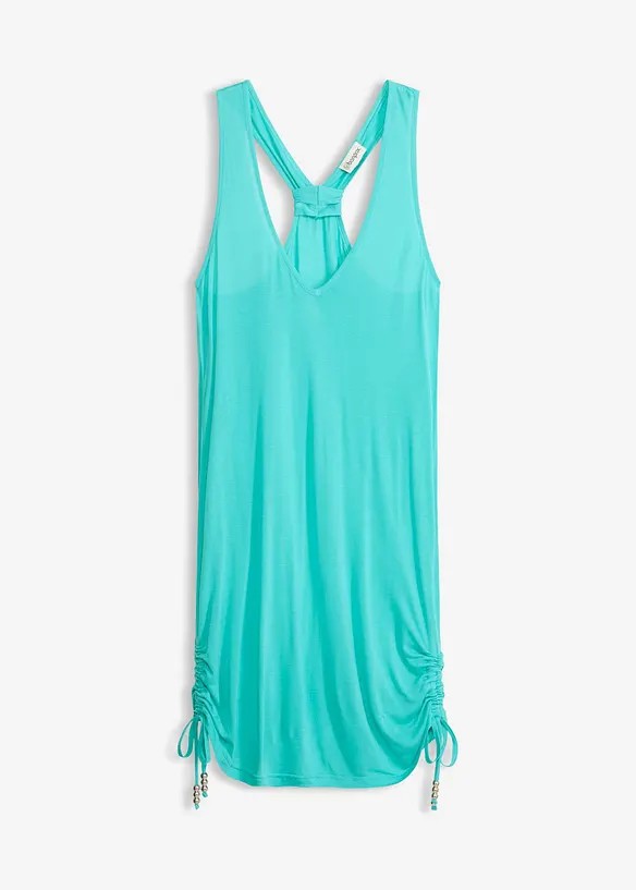 Strandkleid aus feiner Viskose in blau von vorne - bonprix
