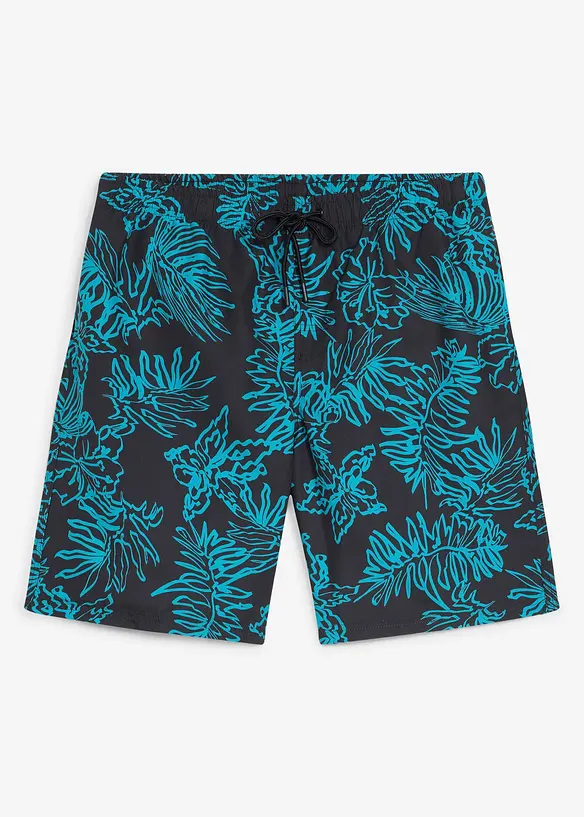 Badeshorts in grau von vorne - bonprix