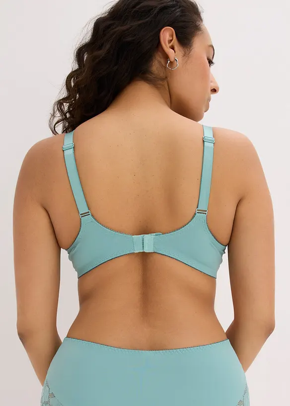 Minimizer-BH mit zarter Spitze in grün von hinten (im Anschnitt) - bonprix