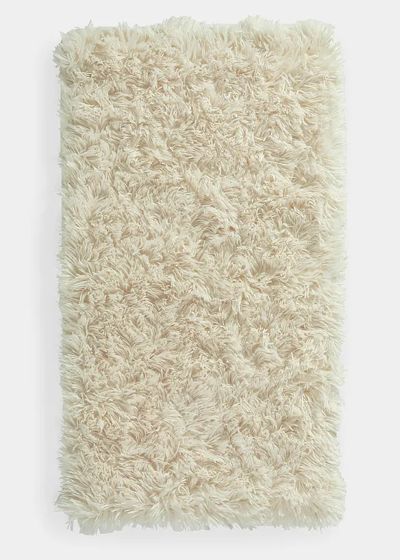 Memory Schaum Badematte mit Synthetik Fell in beige - bonprix