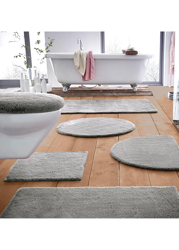 Badematte in besonders weicher Qualität in silber (Ambiente) - bonprix