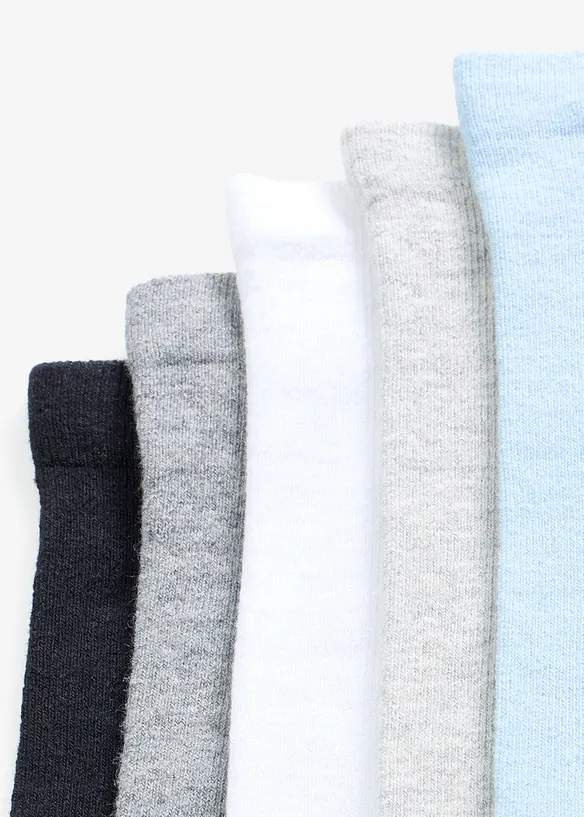 Socken mit druckfreiem Bund (10er Pack) in weiß - bonprix