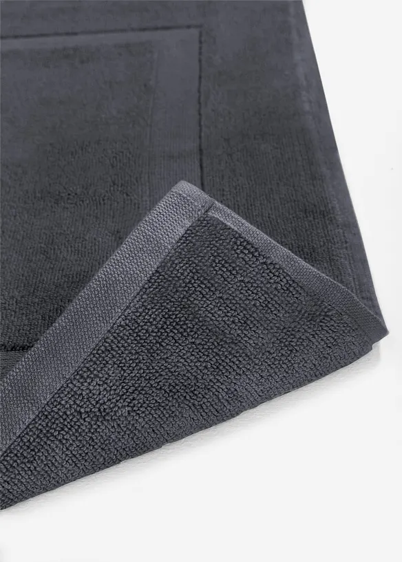 Baumwoll-Hotelmatte (2er Pack) in grau (Detailaufnahme) - bonprix