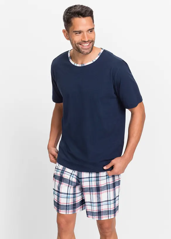 Shorty in blau von vorne (Totalaufnahme) - bonprix