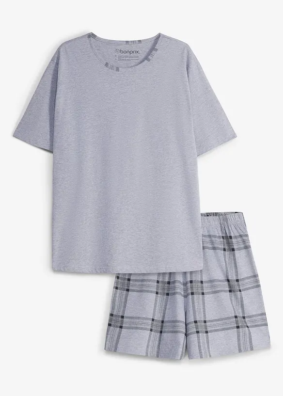 Shorty in grau von vorne - bonprix