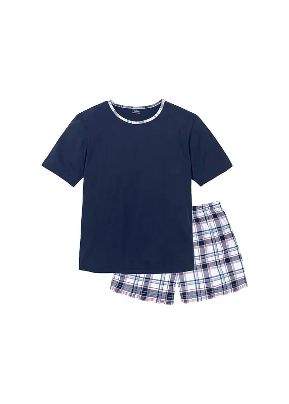Shorty in blau von vorne - bonprix