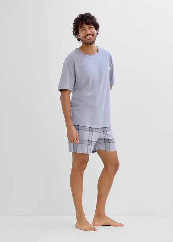 Shorty in grau im Look von vorne (Totalaufnahme) - bonprix