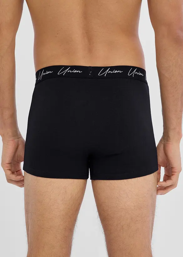 Boxershorts eng (5er Pack) in schwarz von hinten - bonprix