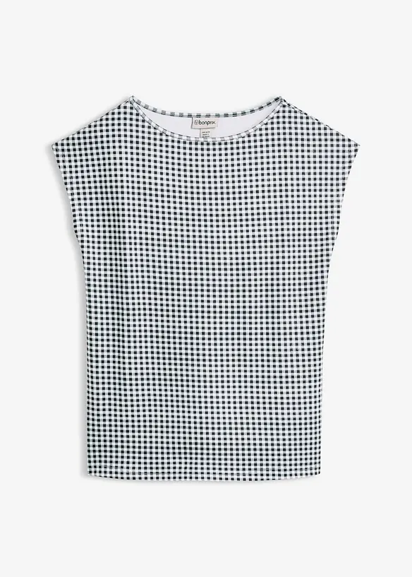 Oversize-Shirt aus schwerer Bio-Baumwolle in schwarz von vorne - bonprix