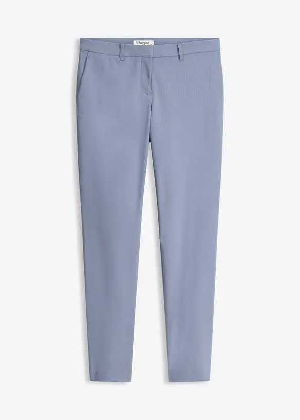 Stretch-Hose aus elastischem Bengalin in blau von vorne - bonprix