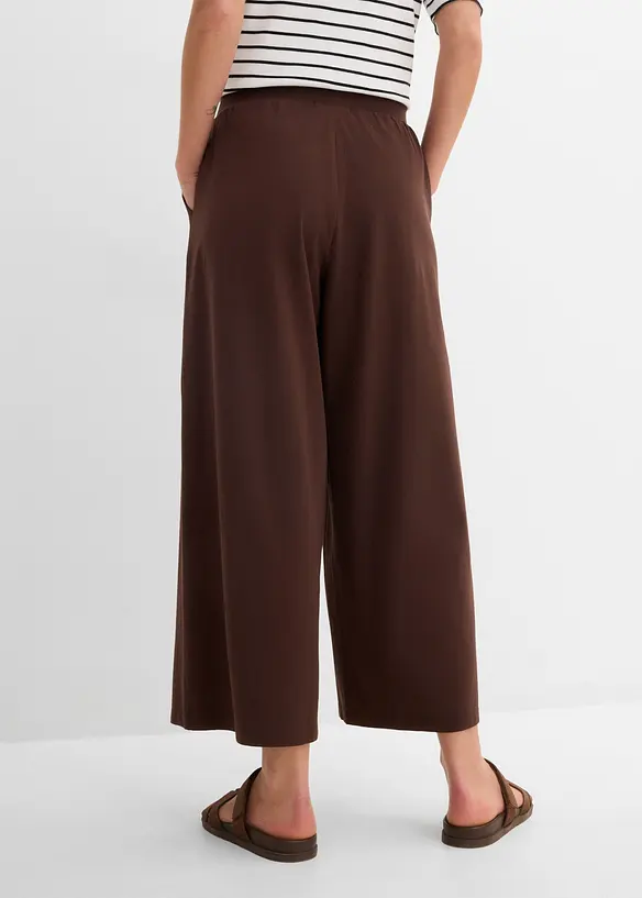 7/8-Hose aus Bio-Baumwolle mit Stretch in braun von hinten - bonprix 7/8-Hose aus Bio-Baumwolle mit Stretch in braun von hinten - bonprix