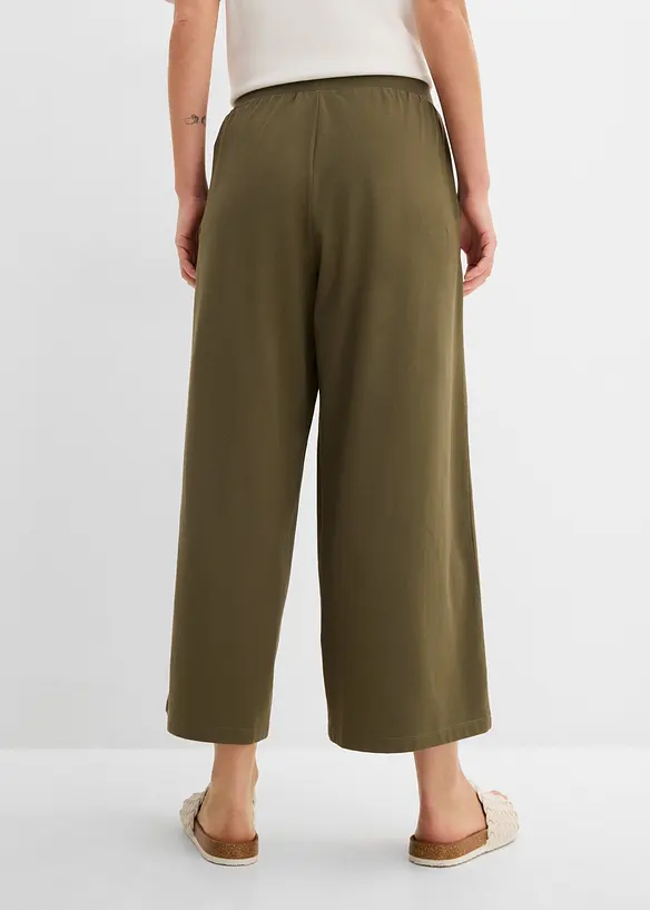 7/8-Hose aus Bio-Baumwolle mit Stretch in grün von hinten - bonprix 7/8-Hose aus Bio-Baumwolle mit Stretch in grün von hinten - bonprix