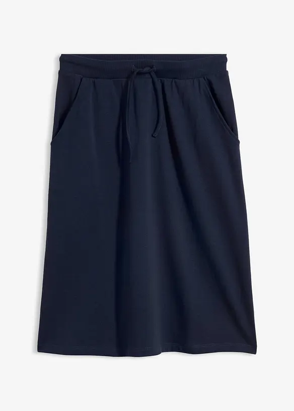Leicht ausgestellter Sweatrock in blau von vorne - bonprix Leicht ausgestellter Sweatrock in blau von vorne - bonprix