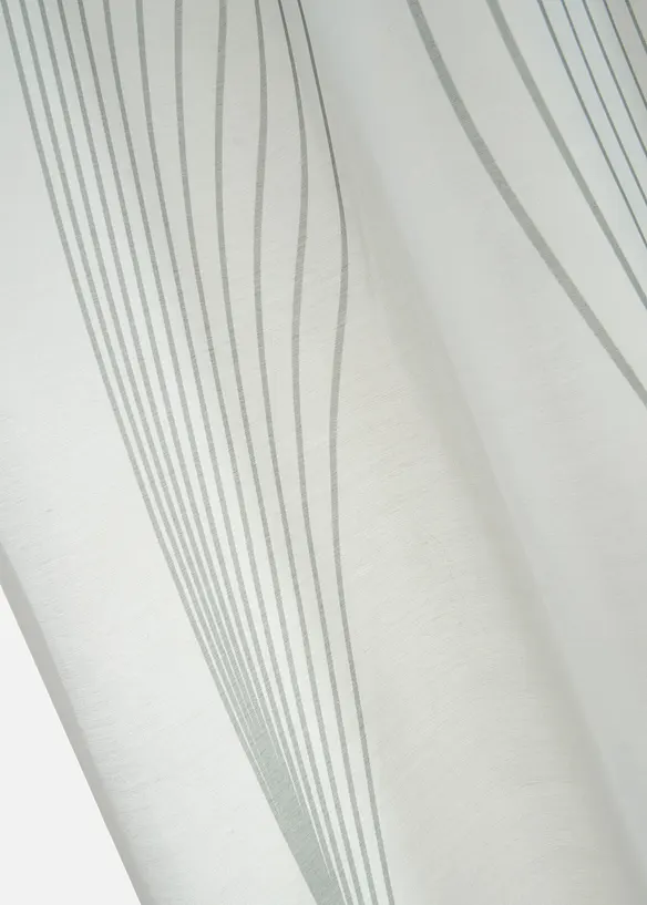 Gardine aus feiner Batist Struktur (1er Pack) in grün (Detailaufnahme) - bonprix