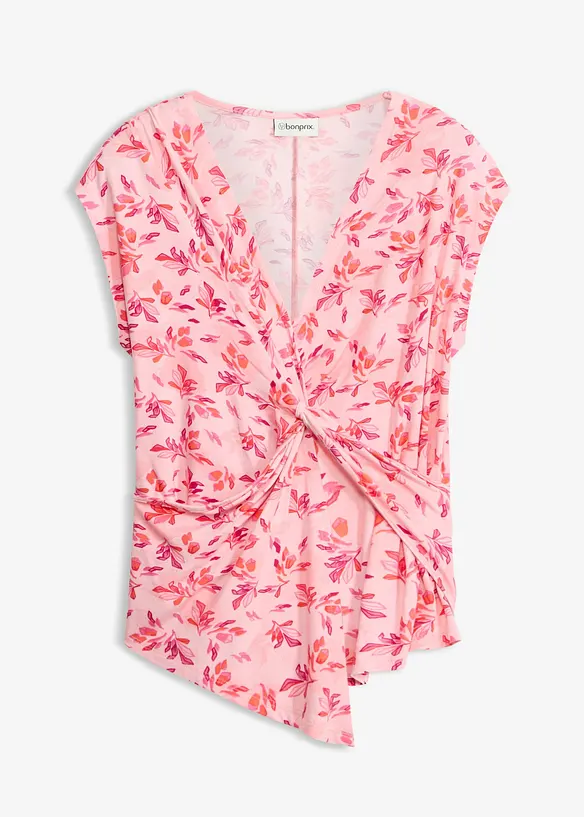 Shirt mit Knoten-Detail in rosa von vorne - bonprix Shirt mit Knoten-Detail in rosa von vorne - bonprix