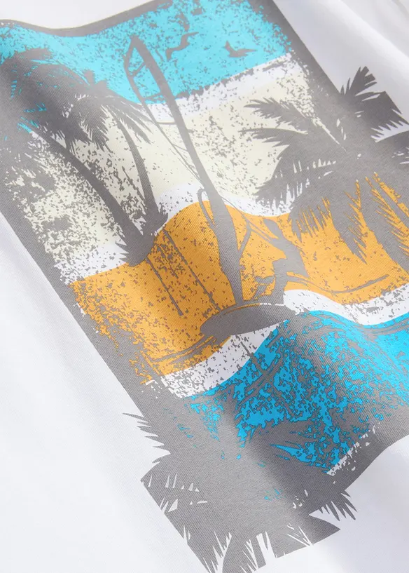 T-Shirt aus Bio Baumwolle in weiß - bonprix
