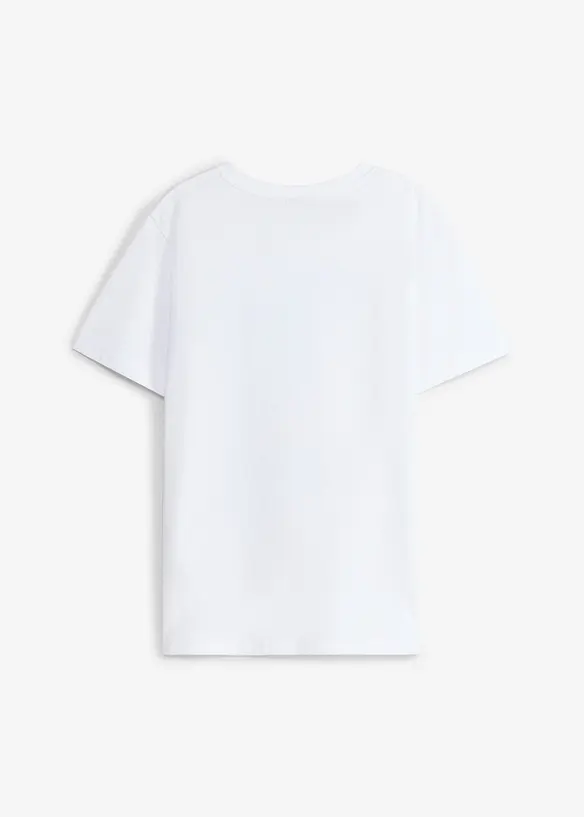 T-Shirt aus Bio Baumwolle in weiß von hinten - bonprix