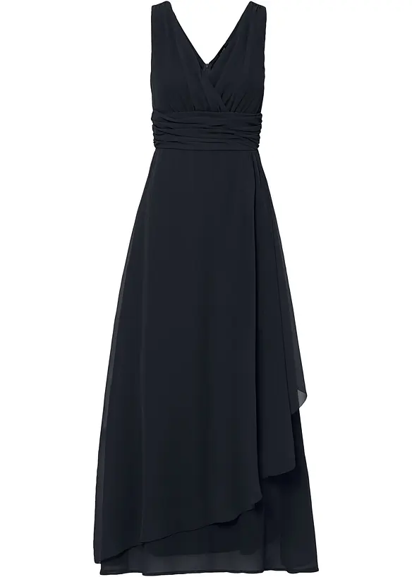 Maxikleid in schwarz von vorne - bonprix